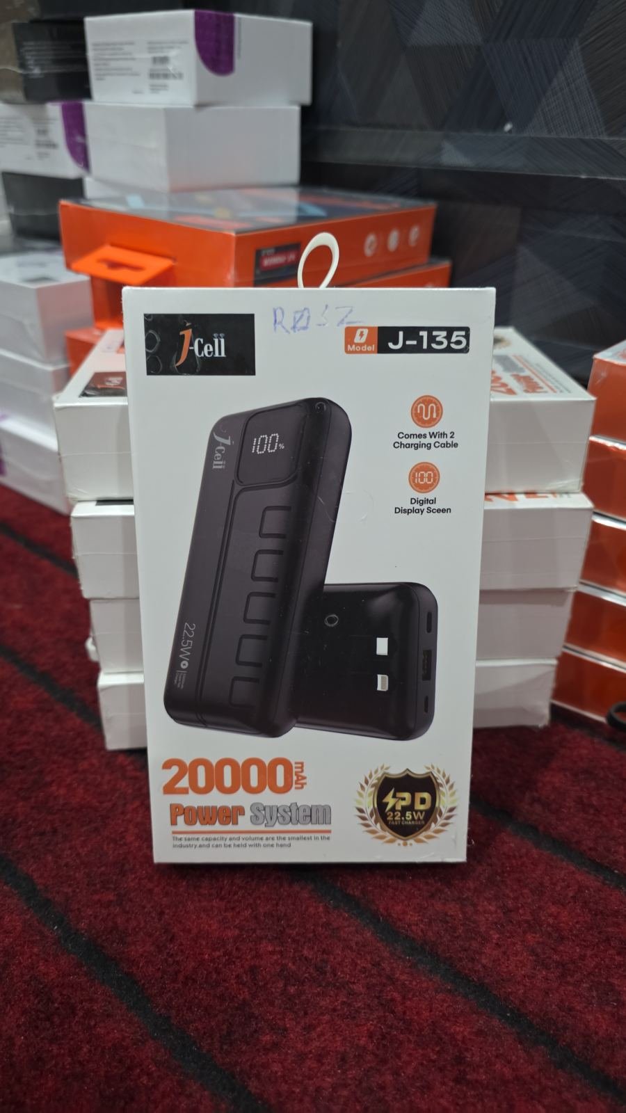 J-Ceii J-135 20000mAh Portable Power Bank - 22.5W Fast Charging