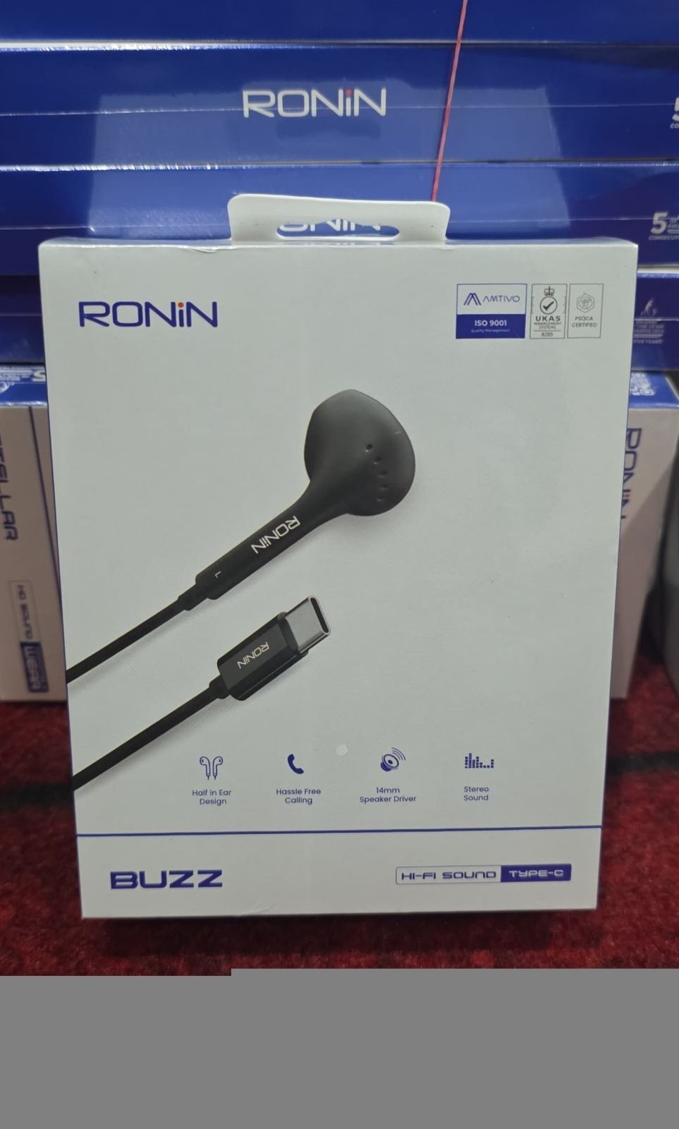 Ronin Buzz Hi-Fi Sound Type-C R-5 Handsfree earphones