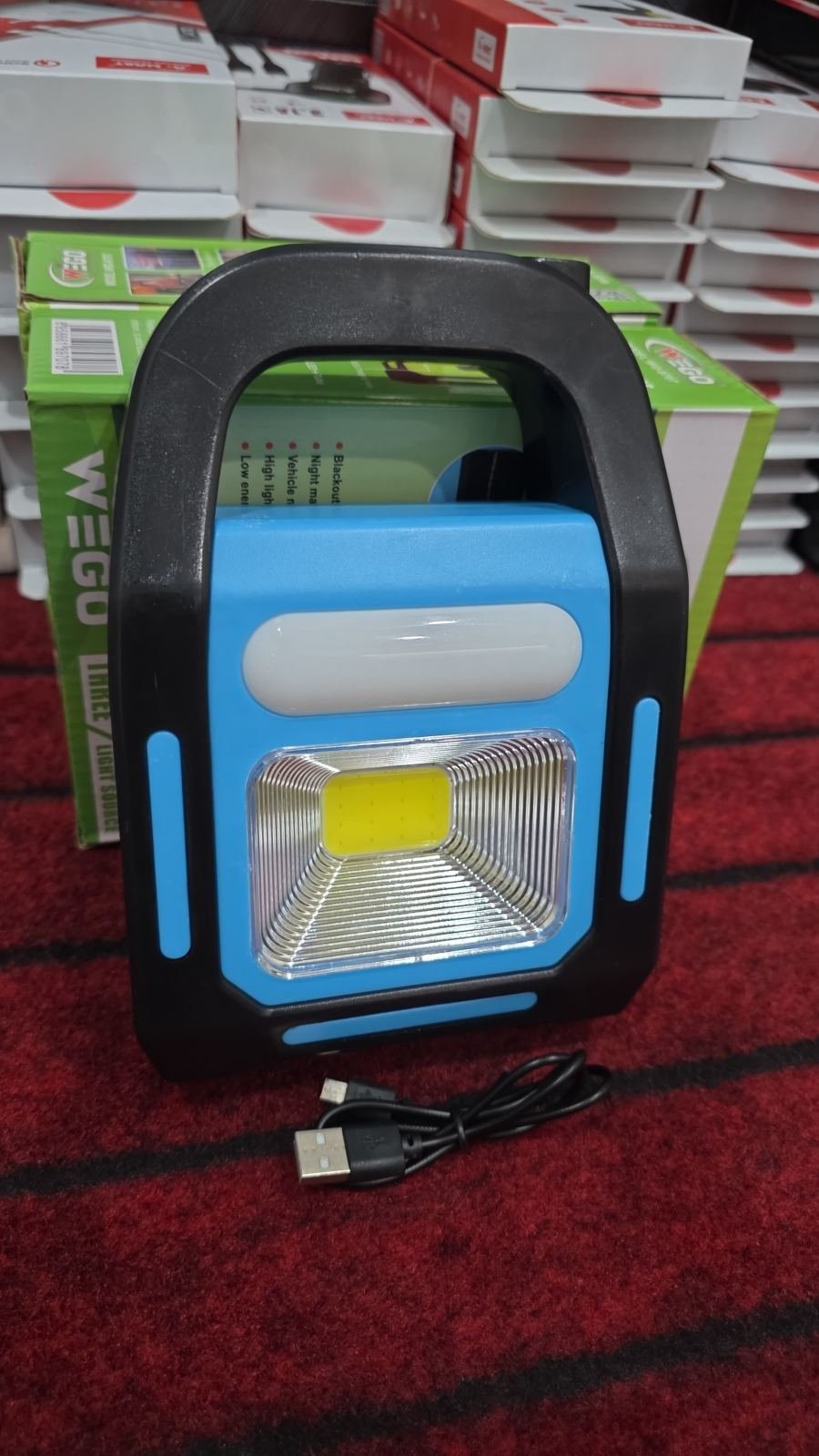 Wego WG-9707 Rechargeable 3-Light Source Emergency & Camping Work Light