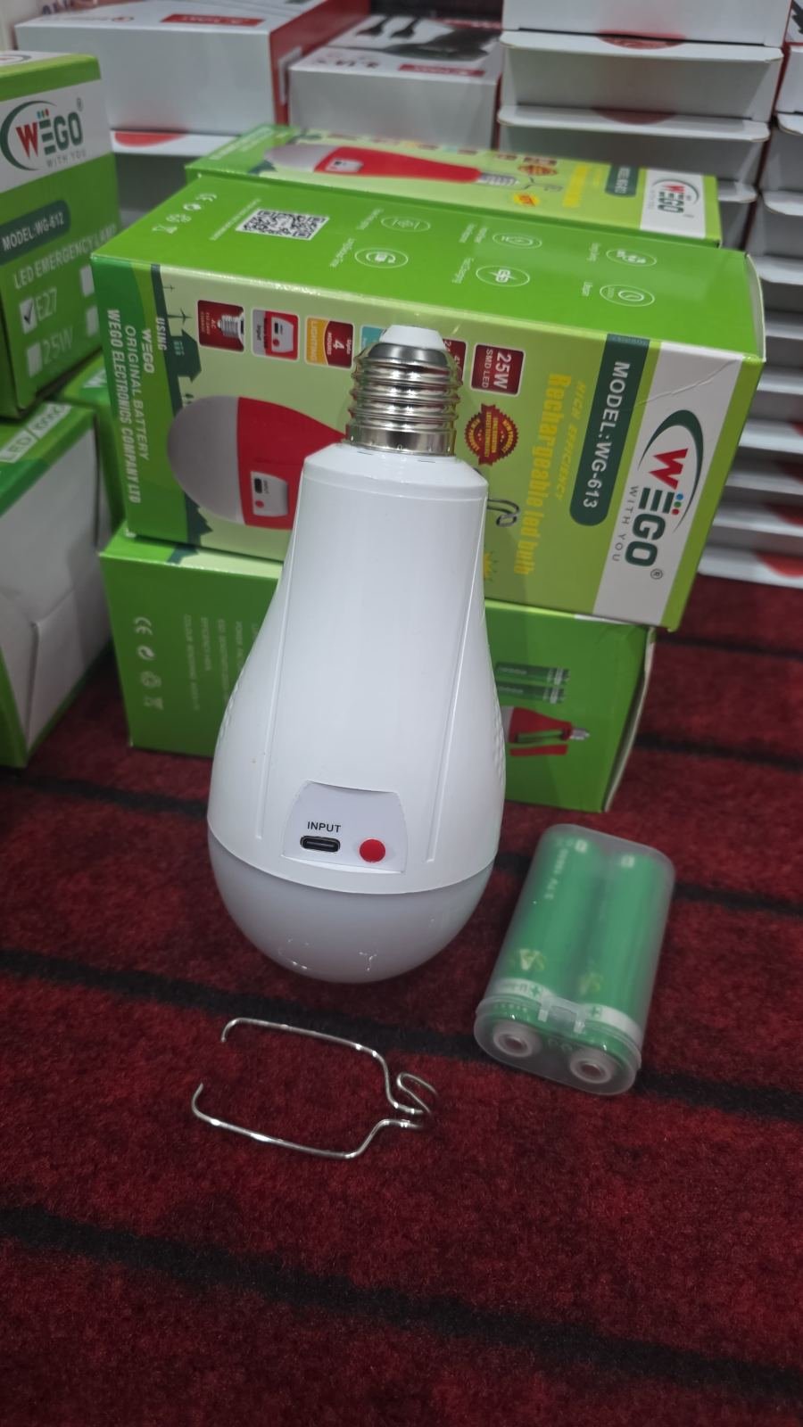 25W Rechargeable LED Emergency Bulb – WEGO WG-613