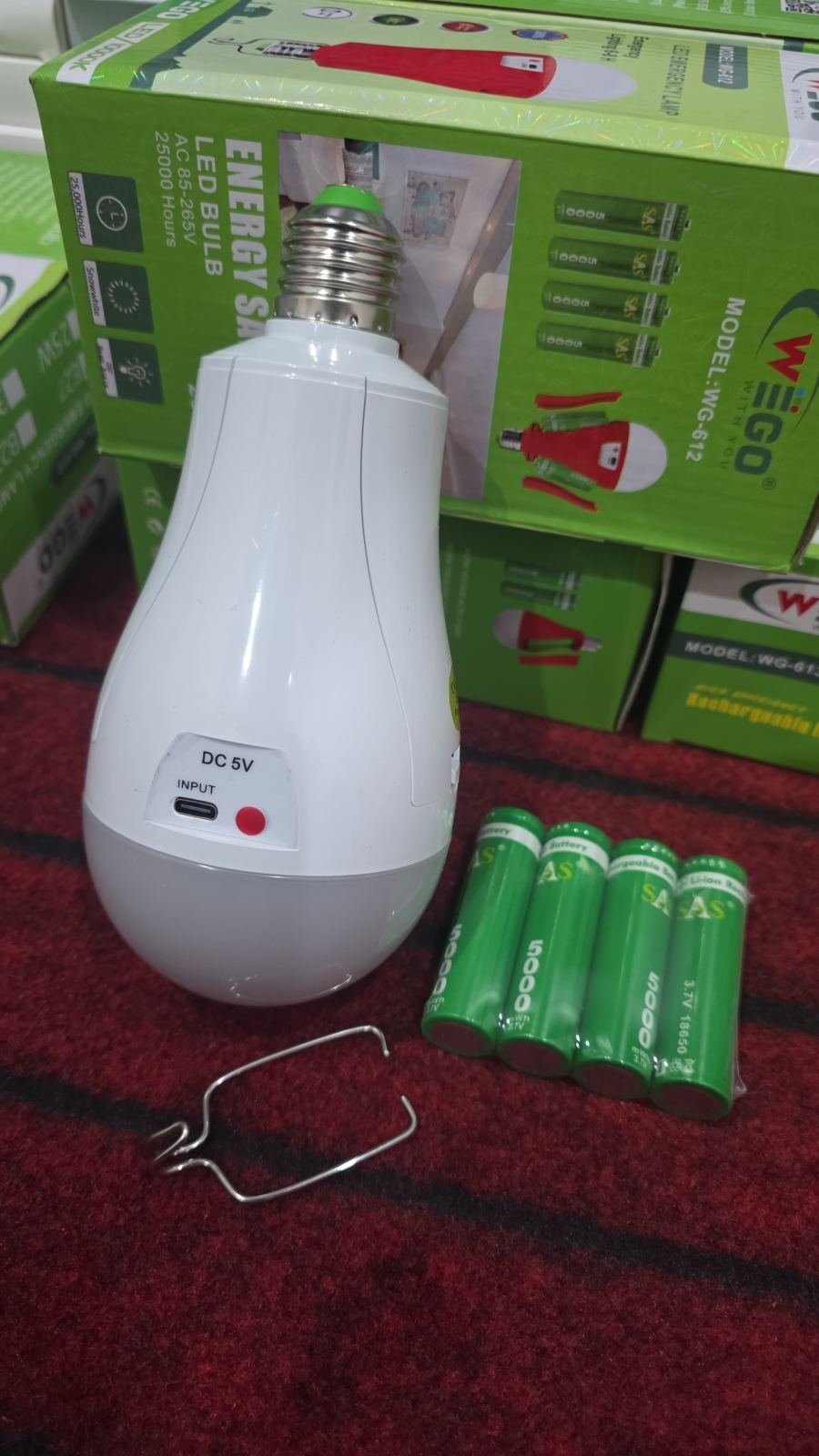 Rechargeable LED Emergency Lamp – WEGO WG-612