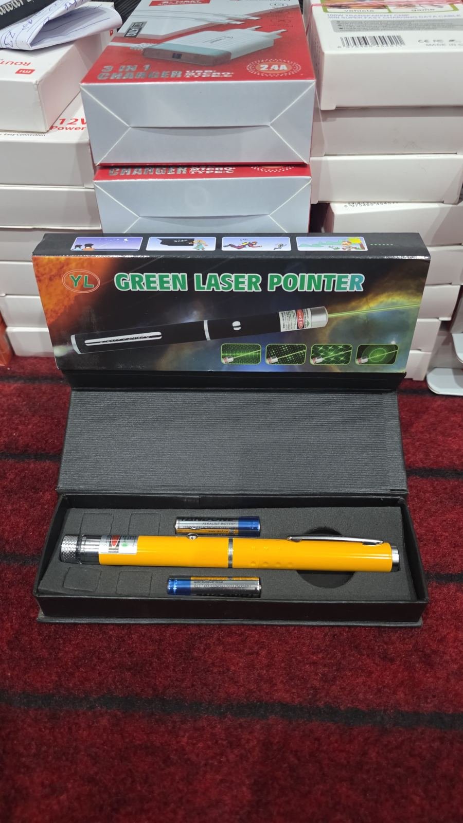 Green Laser Pointer with Adjustable Star Cap – YL