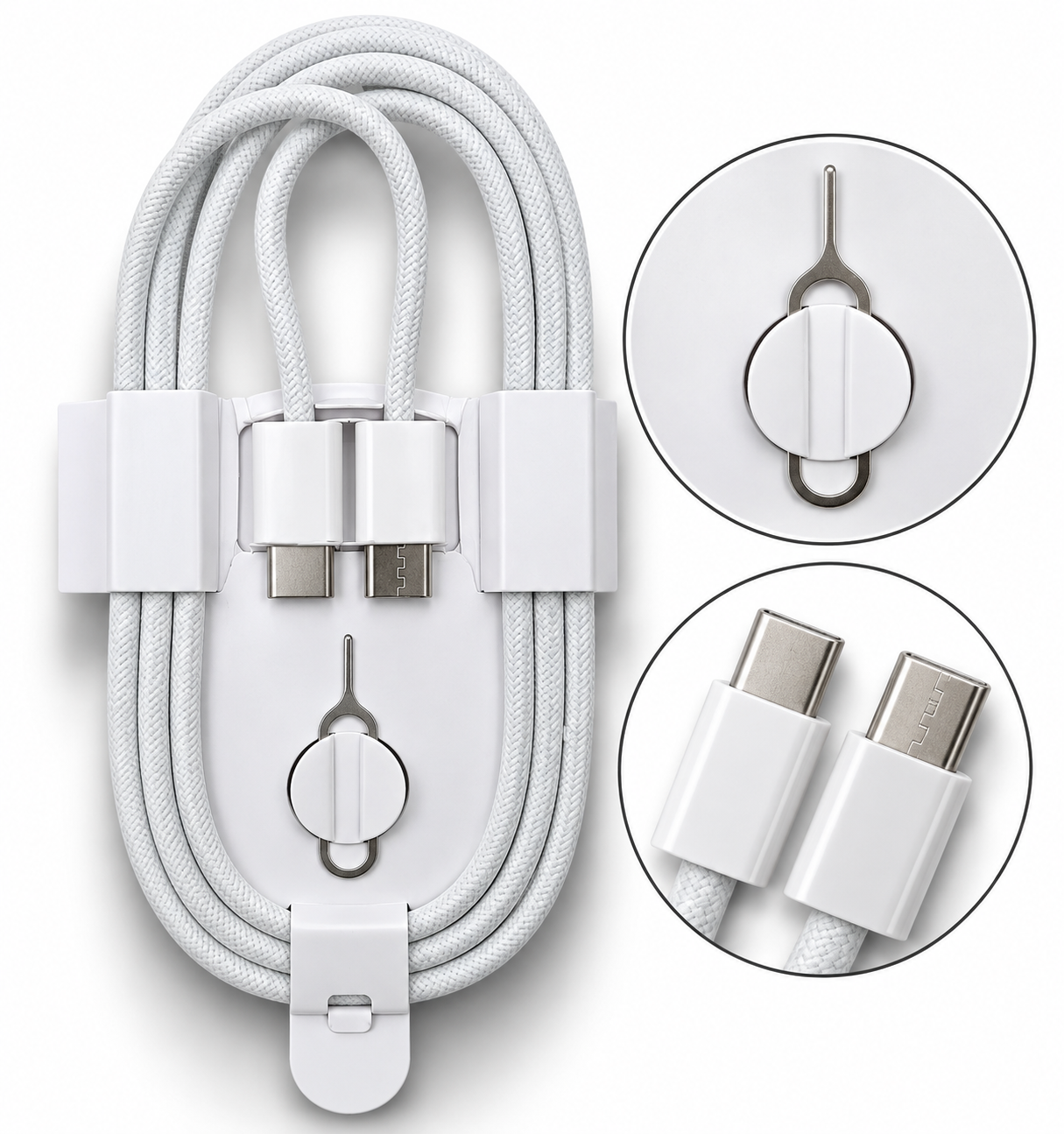 60W Fast Charging Type-C to Type-C Data Cable (typically 1 meter long, supporting up to 60W Power Delivery)